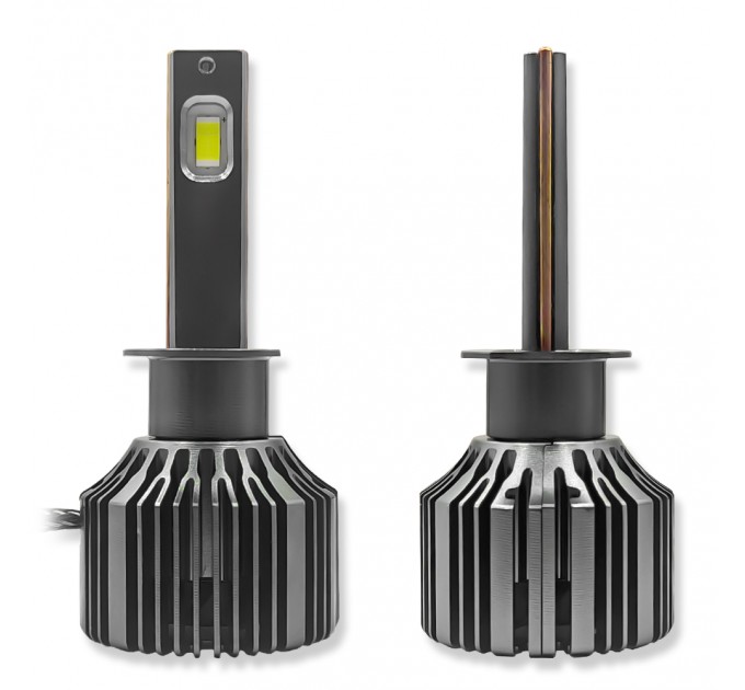 Автомобильные LED лампы H1 с обманкой - Avolt AV5 12000 Люменов / 55 Ватт / 6-24 Вольт