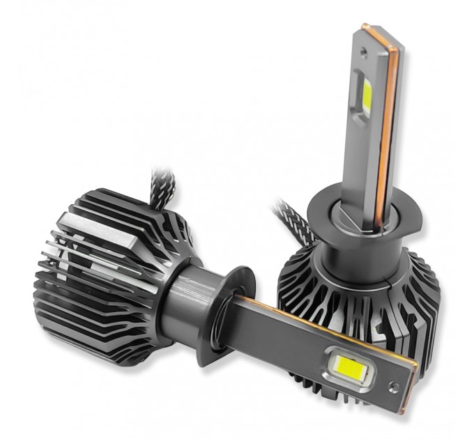 Автомобильные LED лампы H1 с обманкой - Avolt AV5 12000 Люменов / 55 Ватт / 6-24 Вольт