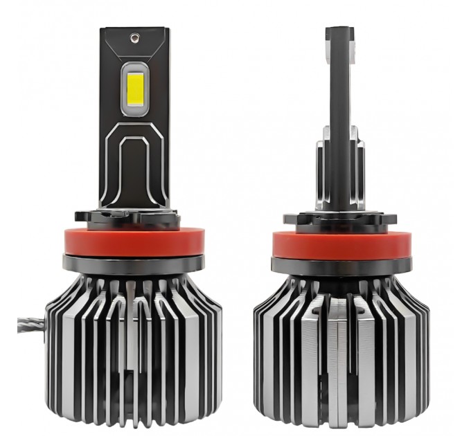 Автомобильные LED лампы H11 с обманкой - Avolt AV5 12000 Люменов / 55 Ватт / 6-24 Вольт