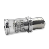 LED лампа P21W Avolt Желтый свет для красной фары 12v