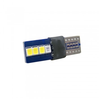 LED w5w 3030-8smd синий+белый 12v