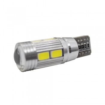 LED w5w 5630-10smd Canbus белый 12v